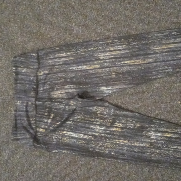 KNOCKOUT BY VICTORIA SECRET BLACK METALLIC LEGGINGS NWOT - Picture 7 of 11